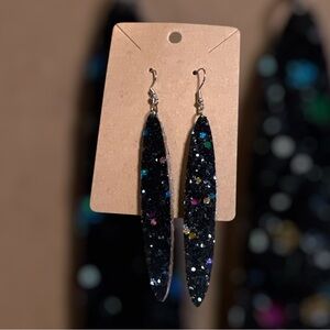 Black Dagger Earrings